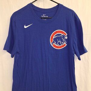 Nike Chicago Cubs Anthony Rizzo #44 Graphic Tee Men’s Medium Blue MLB Shirt